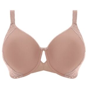 Elomi Charley Fawn Bandless Spacer Moulded Bra Lined Underwire Size 34L Nude